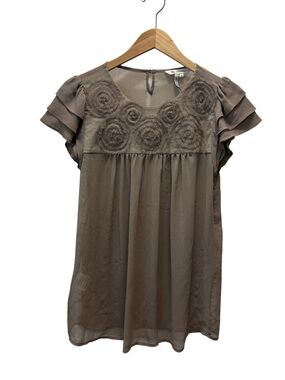 Y2K Whimsigoth Babydoll BCBG Generation Sheer Top
